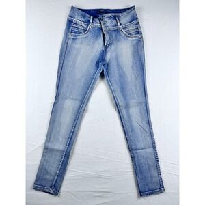 Crocker push up Size 15 Light Wash High Rise Skinny Jeans Stretch Denim Blue